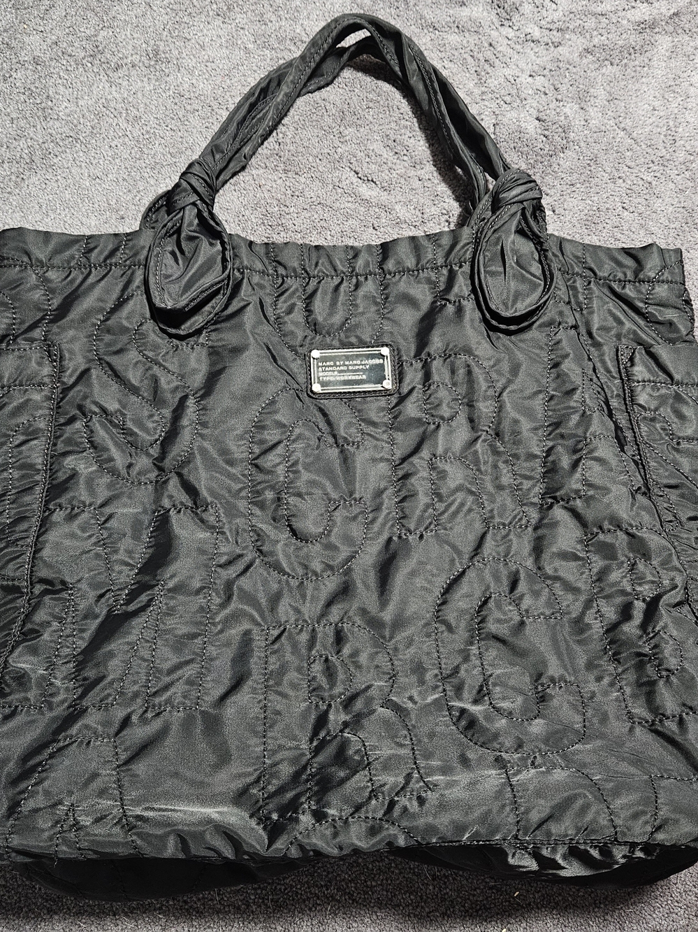 Black Quilted Tote Bag by Marc Jacobs. XL - Picture 2 of 5